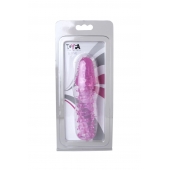 Розовая насадка с нежными шипами - 13,5 см. - Toyfa Basic - в Черкесске купить с доставкой