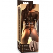 Коричневый мастубратор-вагина Nicole s Kitty - Blush Novelties - в Черкесске купить с доставкой