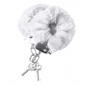 Наручники с белой меховой опушкой - ToyFa - купить с доставкой в Черкесске