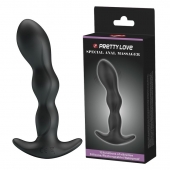 Черный анальный стимулятор простаты с вибрацией Special Anal Massager - 14,5 см. - Baile - в Черкесске купить с доставкой