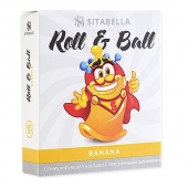Стимулирующий презерватив-насадка Roll   Ball Banana - Sitabella - купить с доставкой в Черкесске