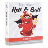 Стимулирующий презерватив-насадка Roll   Ball Cherry - Sitabella - купить с доставкой в Черкесске