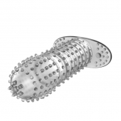Закрытая прозрачная насадка Crystal sleeve - 12 см. - Erowoman-Eroman - в Черкесске купить с доставкой