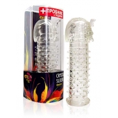 Закрытая прозрачная насадка на пенис Crystal Sleeve Faraon - 13,5 см. - Erowoman-Eroman - в Черкесске купить с доставкой