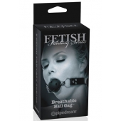 Черный кляп с дырочками Breathable Ball Gag - Pipedream - купить с доставкой в Черкесске