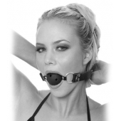 Черный кляп с дырочками Breathable Ball Gag - Pipedream - купить с доставкой в Черкесске