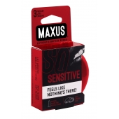 Ультратонкие презервативы в железном кейсе MAXUS Sensitive - 3 шт. - Maxus - купить с доставкой в Черкесске