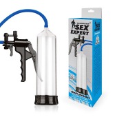Прозрачная вакуумная помпа Sex Expert с насосом - Sex Expert - в Черкесске купить с доставкой