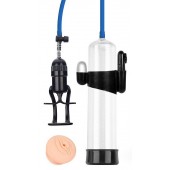 Прозрачная вакуумная вибропомпа Sex Expert с насадкой-вагиной - Sex Expert - в Черкесске купить с доставкой