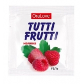Пробник гель-смазки Tutti-frutti с малиновым вкусом - 4 гр. - Биоритм - купить с доставкой в Черкесске