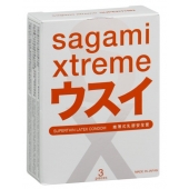 Ультратонкие презервативы Sagami Xtreme SUPERTHIN - 3 шт. - Sagami - купить с доставкой в Черкесске