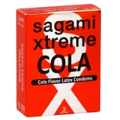 Ароматизированные презервативы Sagami Xtreme COLA - 3 шт. - Sagami - купить с доставкой в Черкесске