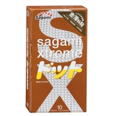 Презервативы Sagami Xtreme FEEL UP с точечной текстурой и линиями прилегания - 10 шт. - Sagami - купить с доставкой в Черкесске