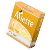 Презервативы Arlette Dotted с точечной текстурой - 3 шт. - Arlette - купить с доставкой в Черкесске
