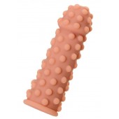 Телесная реалистичная насадка KOKOS Extreme Sleeve 02 с дополнительной стимуляцией - 12,7 см. - KOKOS - в Черкесске купить с доставкой