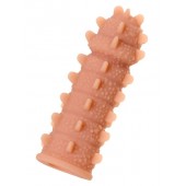 Телесная реалистичная насадка KOKOS Extreme Sleeve 04 с дополнительной стимуляцией - 12,7 см. - KOKOS - в Черкесске купить с доставкой