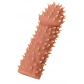 Телесная реалистичная насадка KOKOS Extreme Sleeve 07 с дополнительной стимуляцией - 12,7 см. - KOKOS - в Черкесске купить с доставкой