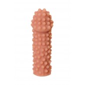 Телесная реалистичная насадка KOKOS Extreme Sleeve 10 с дополнительной стимуляцией - 14,7 см. - KOKOS - в Черкесске купить с доставкой