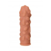 Телесная реалистичная насадка KOKOS Extreme Sleeve 11 с дополнительной стимуляцией - 12,7 см. - KOKOS - в Черкесске купить с доставкой