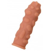 Телесная реалистичная насадка KOKOS Extreme Sleeve 11 с дополнительной стимуляцией - 12,7 см. - KOKOS - в Черкесске купить с доставкой