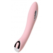 Розовый силиконовый вибратор с электростимуляцией TESLA G-POINT - 21 см. - ToyFa - купить с доставкой в Черкесске