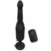 Черный вибромассажер с функцией поступательных движений Ass Thruster - Pipedream - купить с доставкой в Черкесске