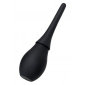 Черный силиконовый анальный душ A-toys с гладким наконечником - A-toys - купить с доставкой в Черкесске