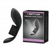 Черное кольцо на пенис с вибрацией Vibration Penis Sleeve - Baile - в Черкесске купить с доставкой