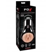 Телесный вибромастурбатор-вагина Cock Compressor Vibrating Stroker - Pipedream - в Черкесске купить с доставкой
