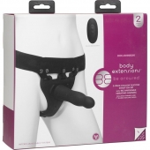 Черный полый вибрострапон Body Extensions BE Aroused - 17,78 см. - Doc Johnson - купить с доставкой в Черкесске