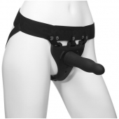 Черный полый вибрострапон Body Extensions BE Aroused - 17,78 см. - Doc Johnson - купить с доставкой в Черкесске