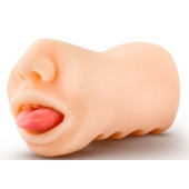 Телесный мастурбатор-ротик с язычком Oral Anne - Blush Novelties - в Черкесске купить с доставкой
