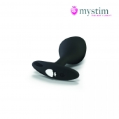 Черная пробка Mystim Rocking Vibe S с возможностью подключения к электростимулятору - 9,7 см. - MyStim - купить с доставкой в Черкесске