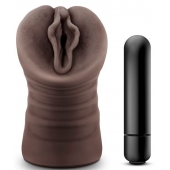 Коричневый мастурбатор-вагина Alexis - Blush Novelties - в Черкесске купить с доставкой
