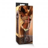 Коричневый мастурбатор-ротик Heather - Blush Novelties - в Черкесске купить с доставкой