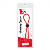 Красное эрекционное лассо с одной бусиной-утяжкой STRETCHY THIN LASSO - Dream Toys - в Черкесске купить с доставкой