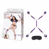 Фиолетовый набор фиксаций на кровати Classic Bedspreader - Lux Fetish - купить с доставкой в Черкесске