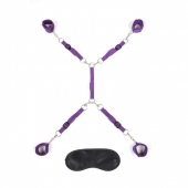 Фиолетовый набор фиксаций на кровати Classic Bedspreader - Lux Fetish - купить с доставкой в Черкесске