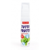 Гель-смазка Tutti-frutti со вкусом сладкой мяты - 30 гр. - Биоритм - купить с доставкой в Черкесске