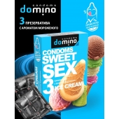 Презервативы для орального секса DOMINO Sweet Sex с ароматом мороженого - 3 шт. - Domino - купить с доставкой в Черкесске