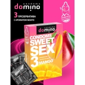 Презервативы для орального секса DOMINO Sweet Sex с ароматом манго - 3 шт. - Domino - купить с доставкой в Черкесске
