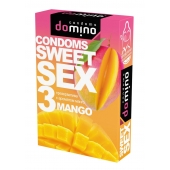 Презервативы для орального секса DOMINO Sweet Sex с ароматом манго - 3 шт. - Domino - купить с доставкой в Черкесске