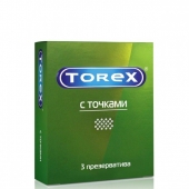 Текстурированные презервативы Torex  С точками  - 3 шт. - Torex - купить с доставкой в Черкесске