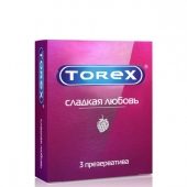 Презервативы Torex  Сладкая любовь  с ароматом клубники - 3 шт. - Torex - купить с доставкой в Черкесске