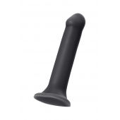 Черный фаллос на присоске Silicone Bendable Dildo XL - 20 см. - Strap-on-me - купить с доставкой в Черкесске