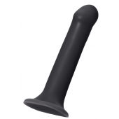 Черный фаллос на присоске Silicone Bendable Dildo XL - 20 см. - Strap-on-me - купить с доставкой в Черкесске