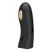 Черная вибронасадка на палец с электростимуляцией Marico - Baile - купить с доставкой в Черкесске