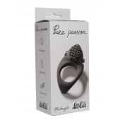 Черное эрекционное виброкольцо Pure Passion Midnight - Lola Games - в Черкесске купить с доставкой