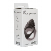 Черное эрекционное виброкольцо Pure Passion Sunset - Lola Games - в Черкесске купить с доставкой
