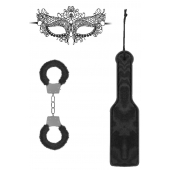 Черный игровой набор Introductory Bondage Kit №4 - Shots Media BV - купить с доставкой в Черкесске